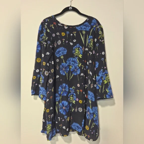 Maeve Anthropologie Aderyn Botanical Silk Dress Size Small - Picture 3 of 9